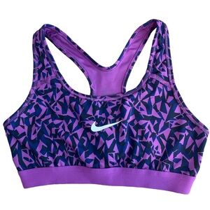 Nike Dri-Fit Sports Bra Size Small Patterned Activewear